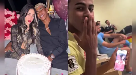 Lamine Yamal presume tierna foto con Nicki Nicole en el fondo de pantalla de su celular y apaga los rumores de ruptura