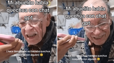 Abuelito conmueve al conversar con ChatGPT en su lengua originaria: “Hace tiempo que no hablaba quechua"