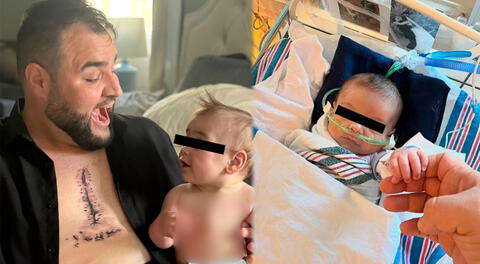 El conmovedor gesto de un padre que se tatuó la cicatriz de su hijo: sobrevivió a 7 operaciones al corazón desde que nació