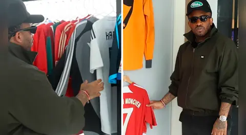 Jefferson Farfán muestra su lujosa colección de camisetas que intercambió durante su carrera futbolística: “Acá de mi esposa”