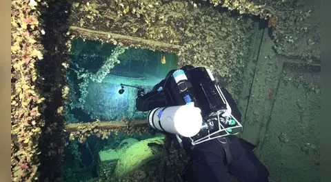 Buzos recuperan primeros objetos del "HMHS Britannic", el barco gemelo del Titanic, frente a Grecia