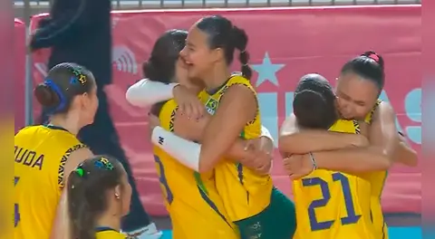 Brasil aplastó a Argentina por la fecha 3 de la Sudamericana de Vóley sub 17