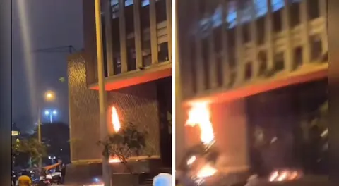 Marcha de la Generación Z: reportan incendio en la Corte Superior de Justicia de Lima en Av. Abancay