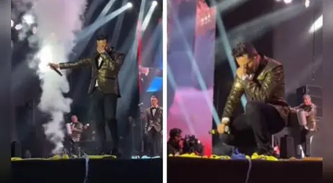 Jonathan Rojas no se contuvo y rompió en llanto durante concierto por el aniversario de los Hermanos Yaipén