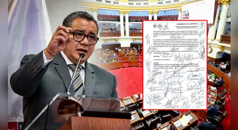 Presentan oficialmente moción de censura contra Juan José Santiváñez con 35 firmas