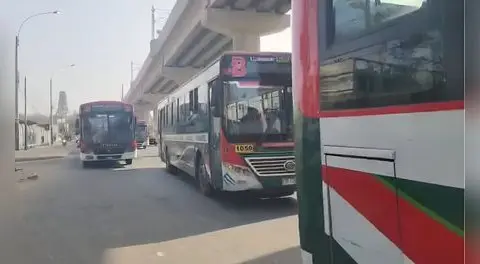 Transportistas de empresa Santa Catalina bloquearon zona de acceso a San Juan de Lurigancho tras último atentado