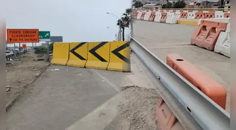 “Nadie trabaja, lo han abandonado”: puente Conchán lleva cerrado 6 meses y nadie responde por su reconstrucción