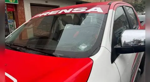 Atacan a balazos a vehículo de prensa de Exitosa: fueron perseguidos e interceptados en av. Universitaria