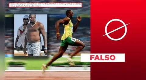 Esta foto de Usain Bolt no revela su estado actual tras declarar que "se queda sin aliento cuando sube las escaleras"