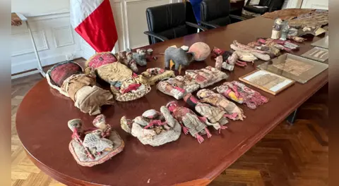 Perú recupera 60 piezas arqueológicas de las culturas Chancay, Moche e Inca desde los Países Bajos