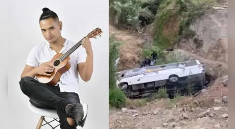 Bus de la orquesta de Óscar Manuel Valdiviezo se despista y cae a un abismo en carretera Canta-Lima