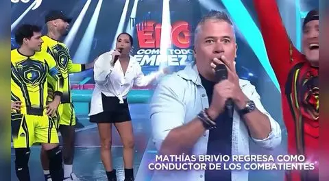 Mathías Brivio regresa a 'Esto es guerra' en reemplazo de Renzo Schuller, pero 'traiciona' a los guerreros y se va con combatientes