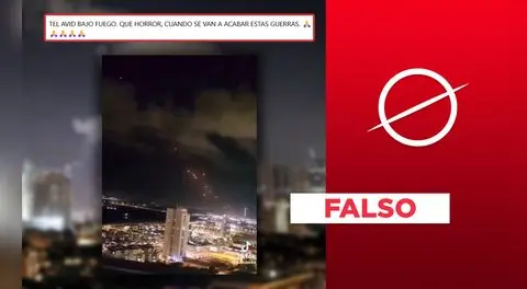 Este video no muestra ataque de Irán sobre Israel tras advertir posible reanudación de la guerra en agosto de 2025