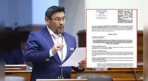 APP propone ley que normaliza la extorsión: victimas podrán deducir impuesto a la renta