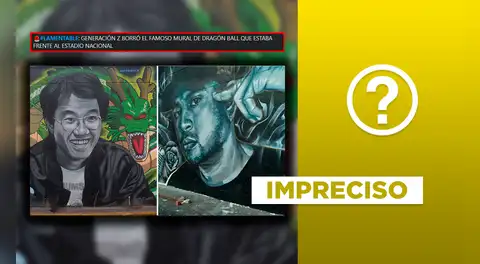 Es impreciso que manifestantes de la 'Generación Z' borraron mural de Dragon Ball Z en La Victoria: creadores homenajearon a 'Trvko'