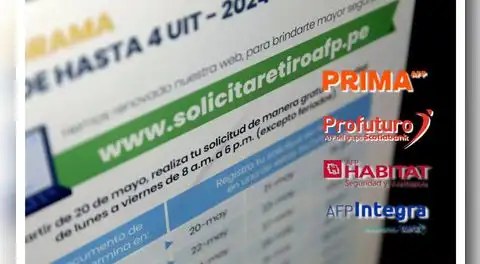 Ya están habilitados los enlaces para solicitar hasta 4 UIT en Hábitat, Integra, Prima y Profuturo