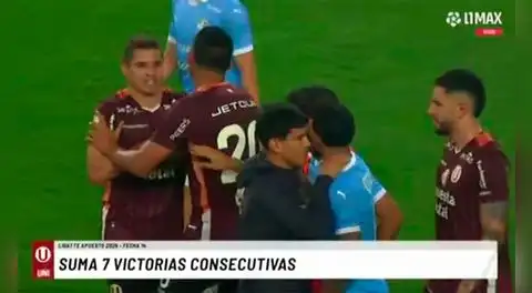 Aldo Corzo y Christofer Gonzáles protagonizaron fuerte cruce tras la victoria de Universitario ante Sporting Cristal