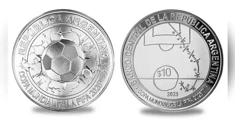 Argentina lanza moneda conmemorativa del Mundial 2026 y elige gol de Maradona contra Inglaterra