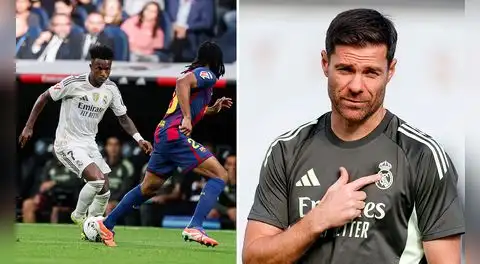 Vinícius Jr. se disculpó con hinchas del Real Madrid por enojarse al ser cambiado en el clásico, pero no mencionó a Xabi Alonso