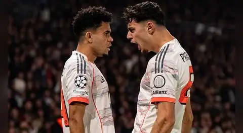 Con doblete de Luis Díaz, Bayern Múnich venció a PSG y es líder de la tabla en la Champions League