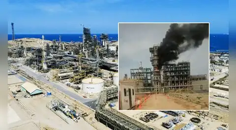 Refinería de Talara: incendio en unidad de destilación al vacío dejó un trabajador herido