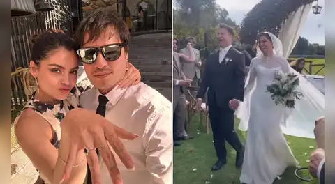 Cantante Salim Vera se casó con Claudia Sobenes en romántica ceremonia realizada en Arequipa