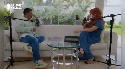 Magaly Medina rompe en llanto al escuchar las confesiones del diseñador Jorge Luis Salinas sobre sus padres: “Tengo una historia parecida”