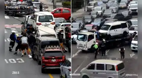 Ocho fiscalizadores de la ATU resultan heridos tras ataque de colectiveros por multa millonaria en San Borja