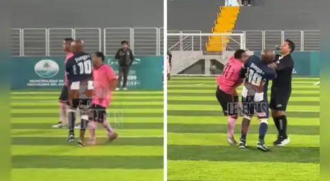 Waldir Sáenz se va a los puñetes con exjugador de Sport Boys en Copa Leyendas: 'Cachito' Ramírez tuvo que separarlos