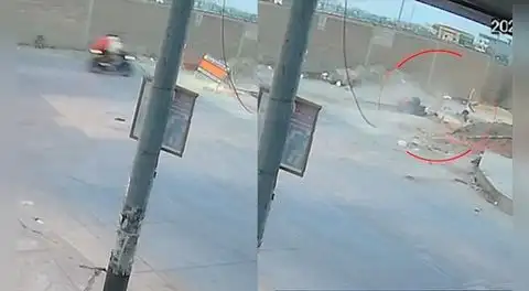 Dos motociclistas caen 3 metros abajo en forado por obras de Sedapal en Villa El Salvador: "No había señalización"