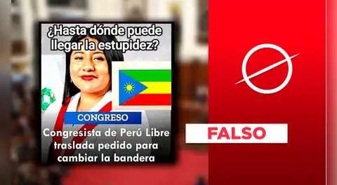 Congresista Nieves Limachi traslado propuesta ciudadana de modificar la bandera del Perú en 2022: no es una iniciativa reciente