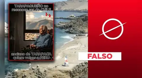 Este video no muestra a chileno que pide volver al Perú por sentirse peruano en Tarapacá: fue hecho con IA