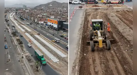 Así avanza la primera etapa del nuevo corredor vial del Metropolitano en Vía Expresa Norte: obra llega al 30%