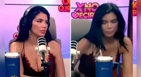 Samantha Batallanos abandona el podcast de Israel Dreyfus ante la presencia de 'Moca': ''Solo están conversando con ella''
