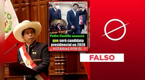 Pedro Castillo no anunció que será candidato presidencial para las elecciones generales del 2026