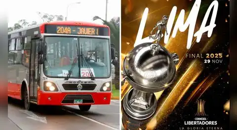 Final de la Copa Libertadores 2025: cómo llegar al Estadio Monumental con el Corredor Rojo, según la ATU