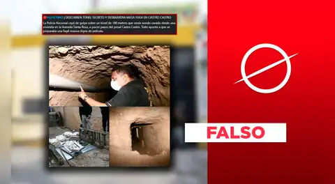 Policía si halló tunel que buscaría conectar con el penal Castro Castro, pero no en noviembre de 2025: el hallazgo es de diciembre de 2020