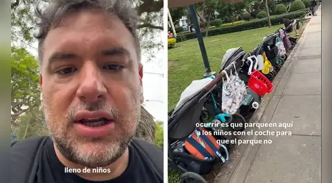 Javier Masías genera polémica por quejarse de niños jugando en el parque y usuarios le responden: "Para eso son los espacios públicos"