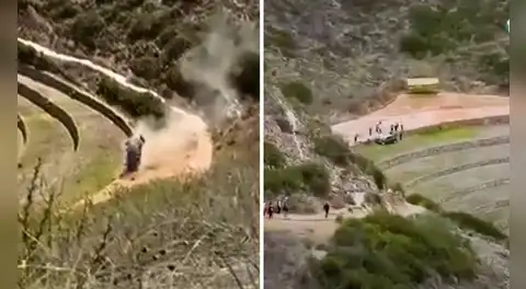 Auto da vueltas de campana y cae en Moray, Patrimonio Cultural de la Nación en Cusco: activan alerta por daños al complejo arqueológico inca