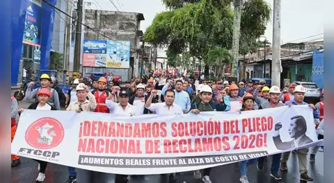 Construcción civil se movilizó demandando a CAPECO aumentos salariales justos