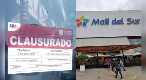 Cierran Mall del Sur temporalmente: Municipalidad de San Juan de Miraflores detectó riesgo por cables expuestos