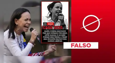 María Corina Machado no pidió votar por Keiko Fujimori, López Aliaga o Carlos Álvarez en el CADE 2025