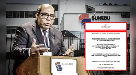 Contraloría concluye que Sunedu cometió irregularidades al no reconocer al rector interino de la UNI