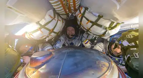 Tres astronautas regresan a la Tierra tras una misión de 8 meses en la Estación Espacial Internacional