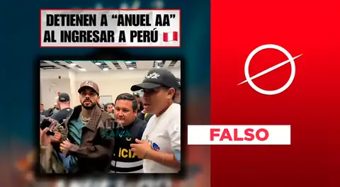 Policías de migraciones no detuvieron a Anuel AA en el Aeropuerto Jorge Chávez: foto fue editada con IA