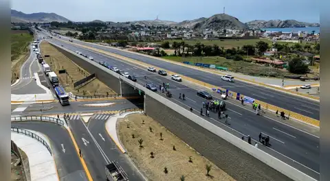 MTC habilita obra vial de S/ 39 millones para agilizar el tránsito entre Mala y Bujama en la Panamericana Sur