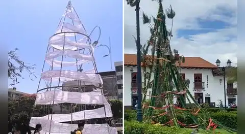 Tras polémica en Chiclayo, peruana muestra árbol navideño de Chachapoyas y redes estallan: "¿Hay concurso?"