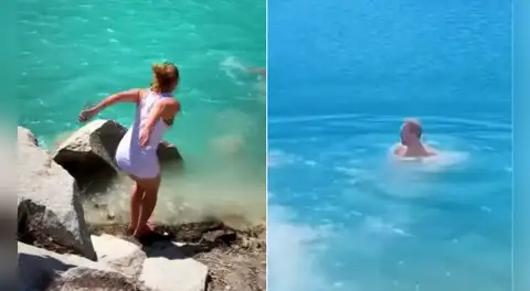 Turistas violan restricciones en el Huascarán y se bañan en las lagunas protegidas del Parque Nacional en Áncash