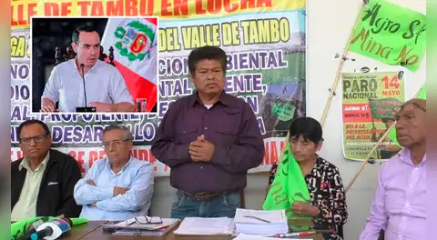 Agricultores en Arequipa exigen que José Jerí detenga operaciones de Southern en Valle Tambo