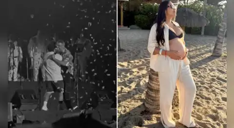 Ricardo Mendoza, de 'Hablando huevadas', fue víctima de una broma durante la revelación del género de su bebé en show en vivo